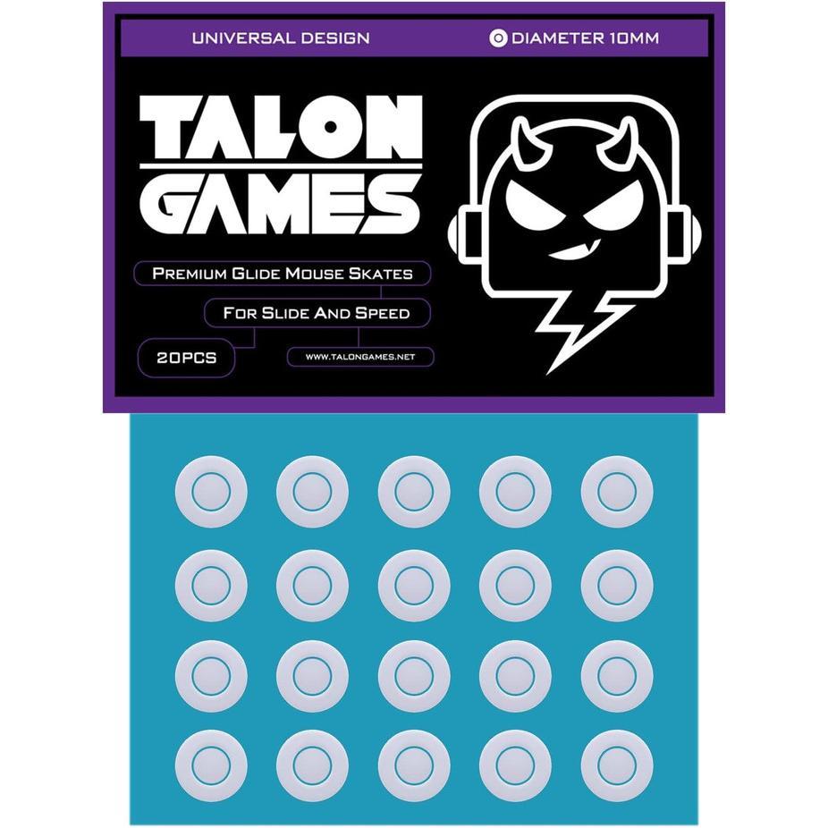 TALONGAMES Grey Donuts Universal Mouse Feet / Mouse Skate PTFE for Cloth Mouse pad (Speed)