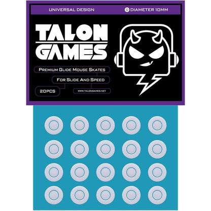 TALONGAMES Grey Donuts Universal Mouse Feet / Mouse Skate PTFE for Cloth Mouse pad (Speed)