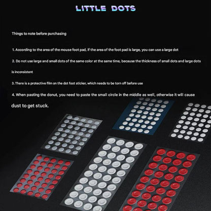 Spacepad Red Donuts Universal Gaming Mouse Feet / Mouse Skate PTFE (Hybrid-Control)