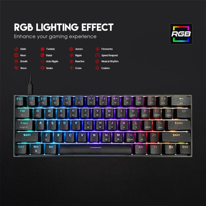 Fantech Maxfit61 MK857 60% Hotswap Mechanical Keyboard