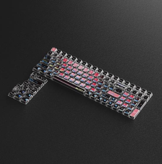 Infinitas Keycaps PC Coral Love OEM Profile Dye Sub Keycap 100-Keys