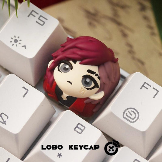 Lobo Vi Arcane League of Legends Theme Artisan Keycaps Resin Keycap