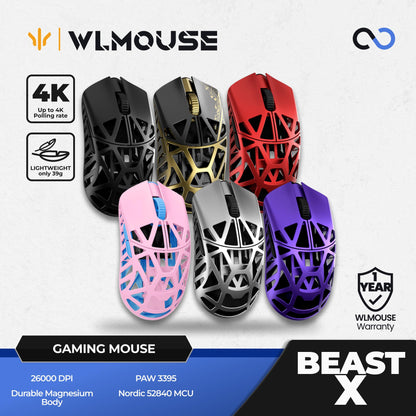 WLMouse Beast X / BeastX Super Light Magnesium Wireless Gaming Mouse