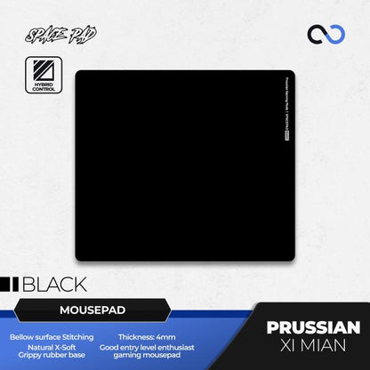 Spacepad Prussian V2 Xi Mian Rubber Base Gaming Mousepad (Hybrid-Control)