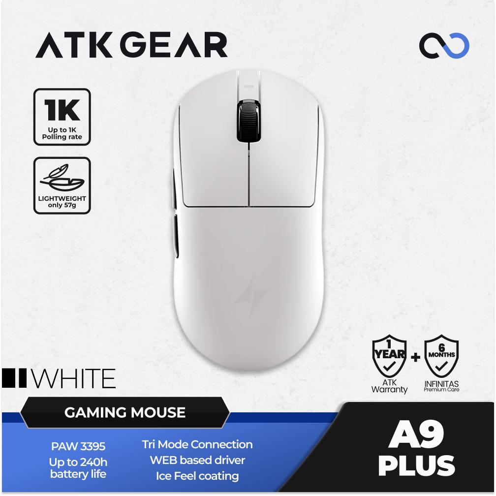 ATK A9 PLUS Wireless Light Weight PAW3395 Gaming Mouse GPX shape
