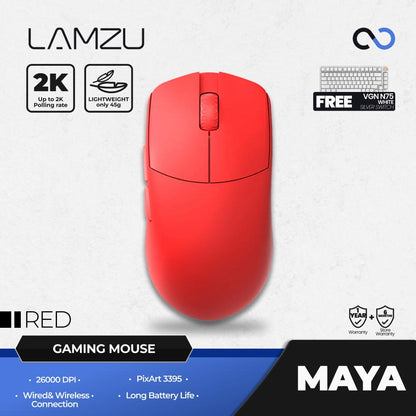 Lamzu Maya 4k Wireless Ultra Light Ambidextrous Gaming Mouse