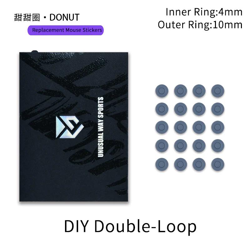 Unusual Way Sports Silver Fox Donuts Universal Mouse Feet / Mouse Skate PTFE (Speed)