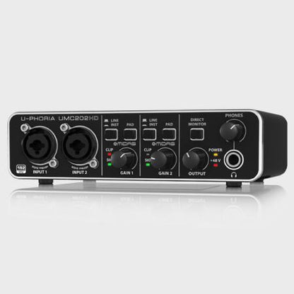 Behringer U-PHORIA / UPHORIA STUDIO PRO Recording Bundle include UMC202HD /C-1 / HPS5000