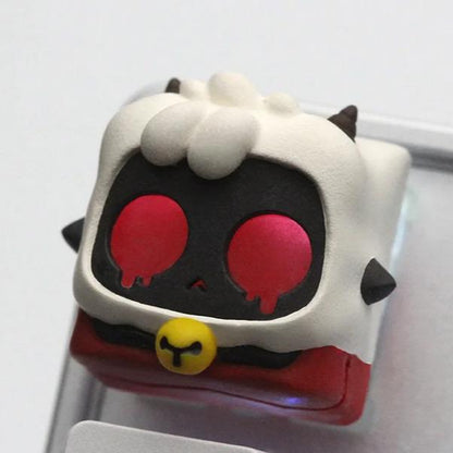 Lobo The Lamb Cult of The Lamb Game Artisan Keycaps Resin Keycap