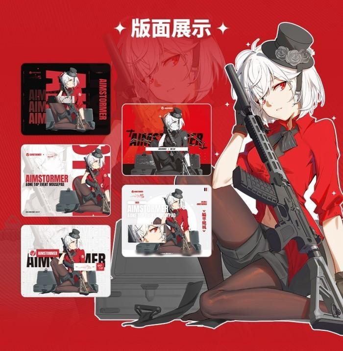 Dream Gamer Thunder V3 Rubber Base Tempered Glass Gaming Mousepad Kaca (Speed)