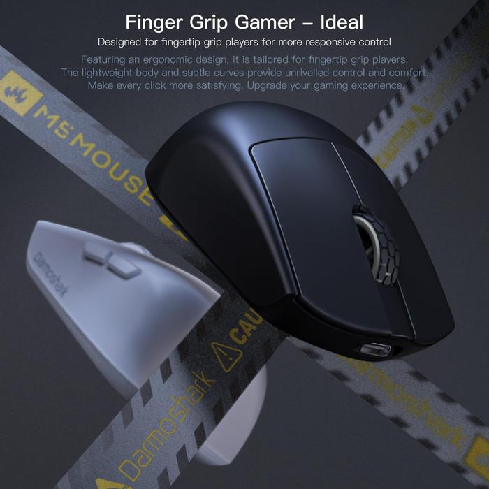 Darmoshark M5 MP Fish Head 4K 8K Wireless Ultra Light Finger Tip Gaming Mouse