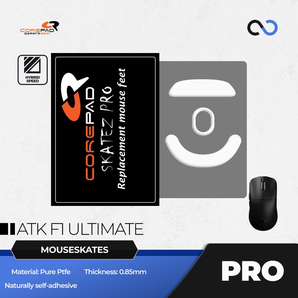Corepad PRO ATK F1 Ultimate / F1 Extreme PTFE Gaming Mouse Feet (Speed-Hybrid)