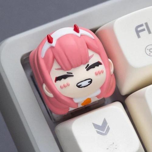 Lobo Zero Two / 02 Darling in the Franxx Anime Theme Artisan Keycaps Resin Keycap