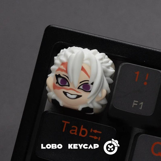Lobo Sanemi Shinazugawa Demon Slayer / Kimetsuno Yaiba Anime Theme Artisan Keycaps Resin Keycap