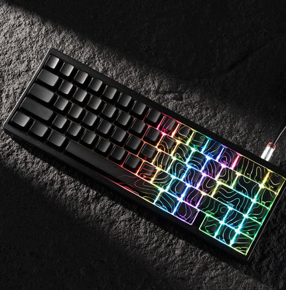 XVX Phantom Topographic Keycaps OEM Profile IMD-tech Keycap 118-Keys