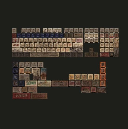 Infinitas Keycaps PBT Old Shanghai OEM Profile Dye Sub Keycap 147-Keys