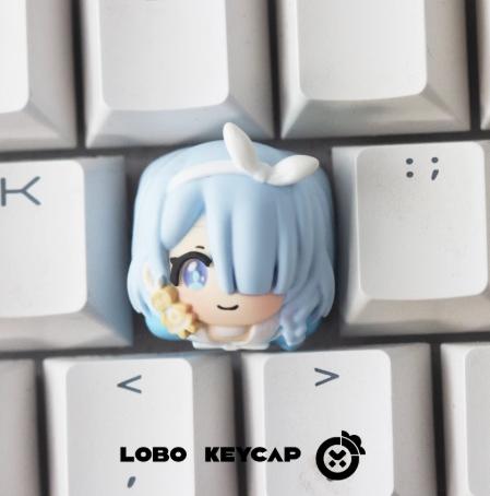 Lobo Arona Blue Archive Theme Artisan Keycaps Resin Keycap
