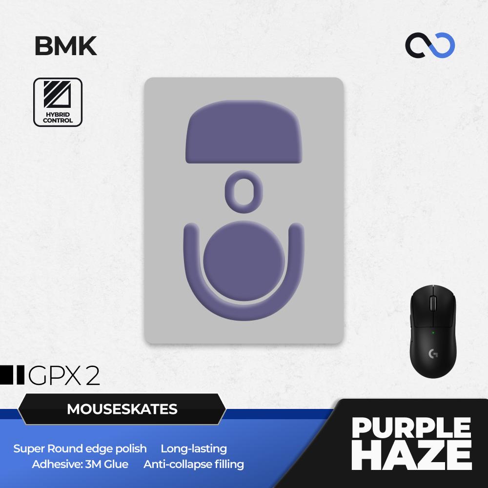 BMK G Pro X Superlight 2 / GPX 2 Mouse Feet / Mouse Skate PTFE Obsidian Air Clone (Hybrid-Control)