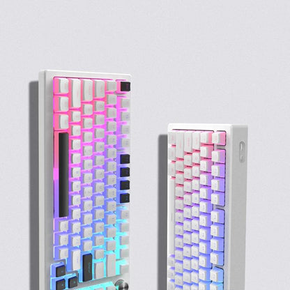 XVX Black On White / BOW Pudding Keycaps OEM Profile Double Shot Shine Through PBT Keycap 165-Keys