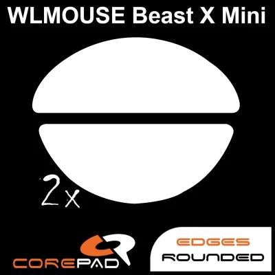 Corepad PRO WLMouse Beast X Mini PTFE Mouse Feet / Mouse Skate for Cloth Mouse pad (Speed-Hybrid)