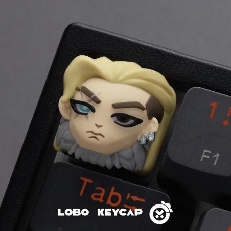 Lobo Sova Valorant Agent Theme Artisan Keycaps Resin Keycap