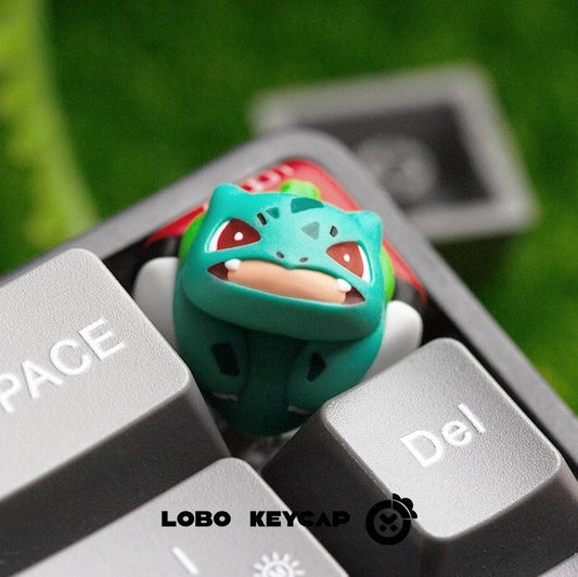 Lobo Bulbasaur Pokemon Game Artisan Keycaps Resin Keycap