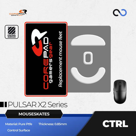 Corepad CTRL X2 & X2 Mini  PTFE Gaming Mouse Feet / Mouse Skate (Control)