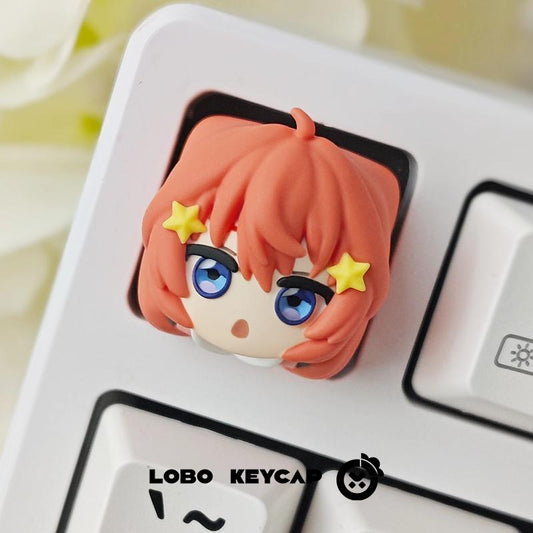 Lobo Nakano Itsuki The Quintessential Quintuplets Anime Theme Artisan Keycaps Resin Keycap