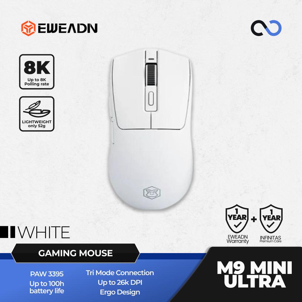 EWEADN M9 Mini ULTRA 8K Wireless Light Weight PAW3395 Gaming Mouse