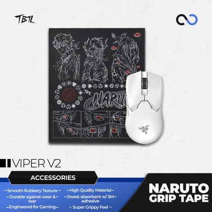 TBTL Naruto Razer Viper V2 Pro Ultra Thin Mouse Grip tape / Anti-Slip Tape 0.45mm