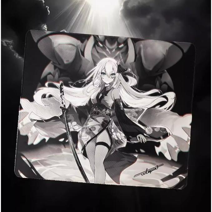 Utopia Gaming Black Blade 2.5 Poron Base Gaming Mousepad Anime (Hybrid-Control) GSR-SE Surface