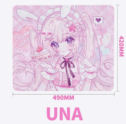 Dream Gamer UNA V3 LUV Rubber Base Gaming Mousepad Anime (Control-Hybrid) VAXEE PA Surface