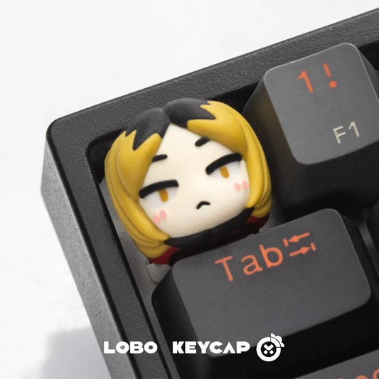 Lobo Kenma Kozume Haikyu!! Anime Theme Artisan Keycaps Resin Keycap