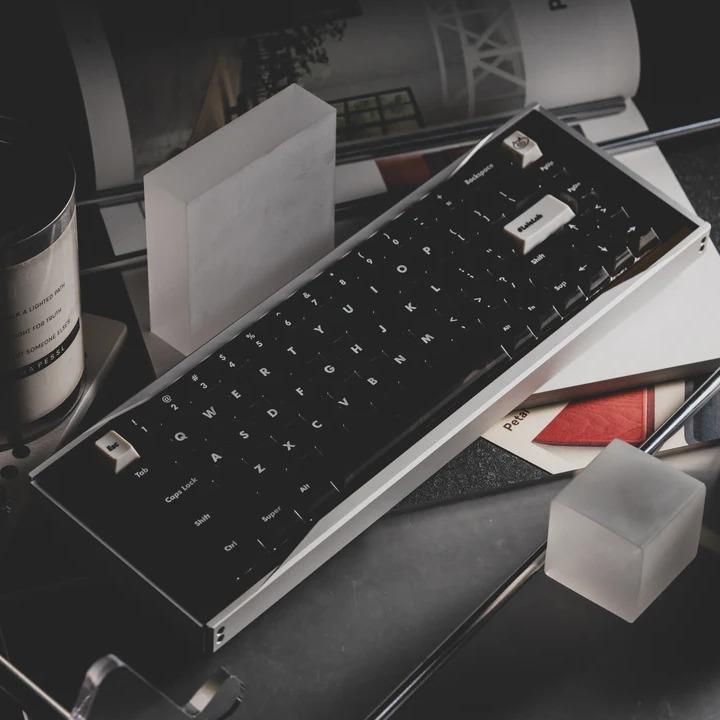 LeleLab Supsup Black / Super X Black Transparent Keycaps Cherry Profile UV Printed ABS Keycap 138-Keys