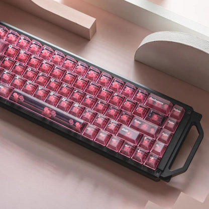 LeleLab Pink Carnival Keycaps Cherry Profile UV Printed ABS Keycap 135-Keys