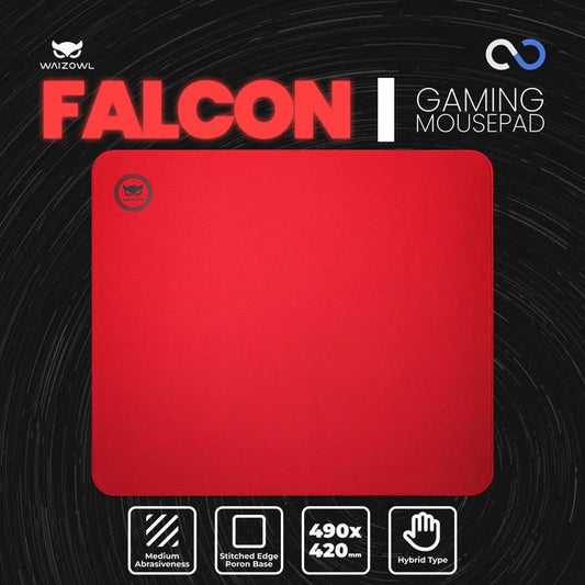 Waizowl Falcon / Hayabusa Poron base Gaming Mousepad (Hybrid)