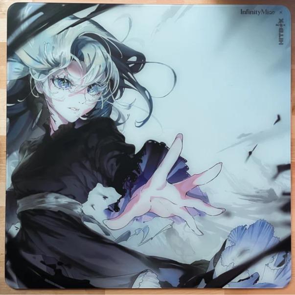 Infinity Mice Wisteria Poron Base NON-COATED Glass Gaming Mousepad Kaca (Control)