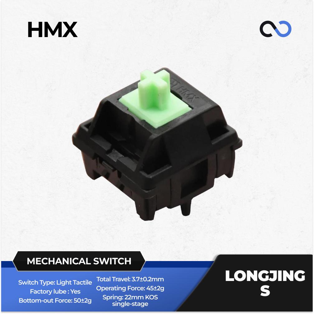 HMX LONGJING S Pre-Lubed Mechanical Keyboard PCB Mount Switch (Tactile) by WJBY