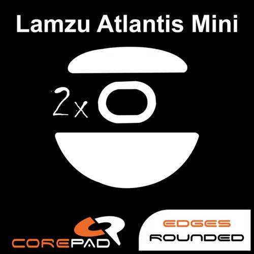 Corepad PRO Lamzu Altantis Mini PTFE Mouse Feet / Mouse Skate for Cloth Mouse pad (Speed-Hybrid)