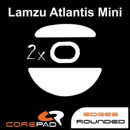 Corepad PRO Lamzu Altantis Mini PTFE Mouse Feet / Mouse Skate for Cloth Mouse pad (Speed-Hybrid)
