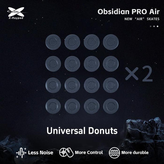 XRaypad Obsidian Pro Air Universal Donuts UPE Gaming Mouse Feet / Mouse Skate (Control)