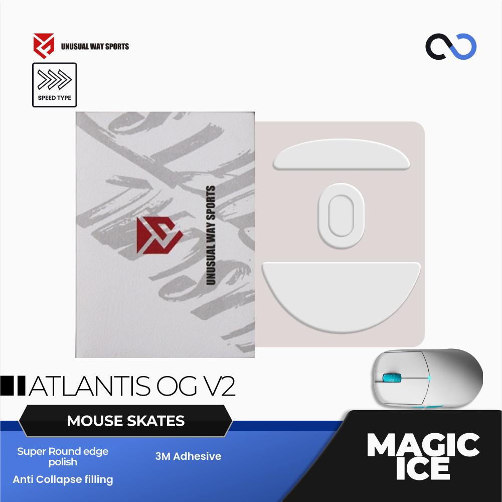 Unusual Way Sports Magic ICE Lamzu Atlantis OG V2 Pro Mouse Feet / Mouse Skate PTFE (Speed)