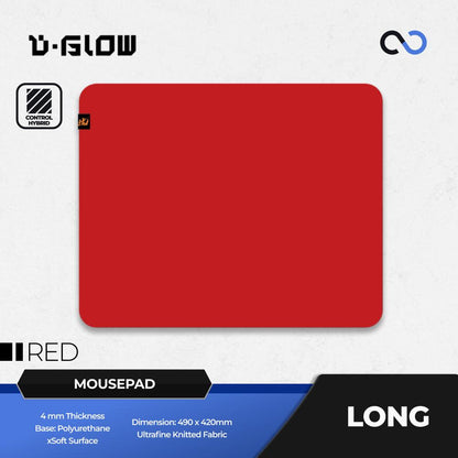 D-Glow Long Poron Base Gaming Mousepad (Control)