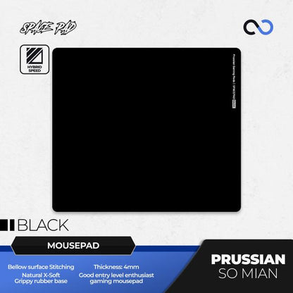 Spacepad Prussian V2 So Mian Rubber Base Gaming Mousepad (Hybrid-Speed)