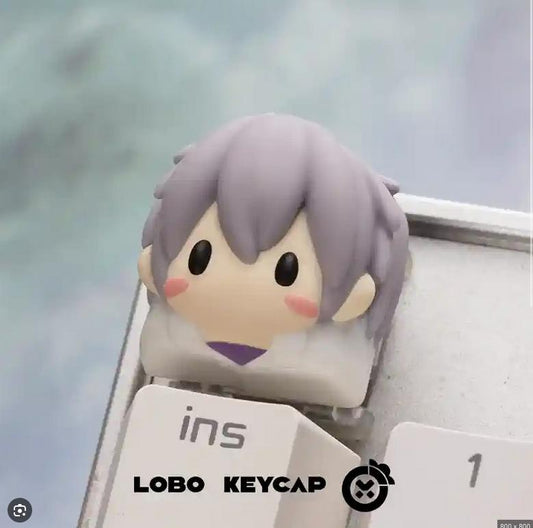 Lobo Kaworu Nagisa Neon Genesis Evangelion Anime Theme Artisan Keycaps Resin Keycap