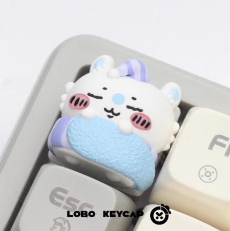 Lobo Momonga Pajama Chiikawa Artisan Keycaps Resin Keycap
