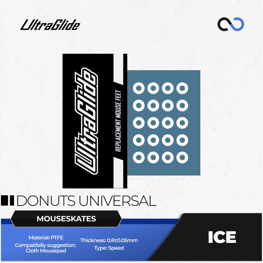 Meow Gaming Gear UltraGlide ICE Donuts Universal Mouse Feet / Mouse Skate (Speed)