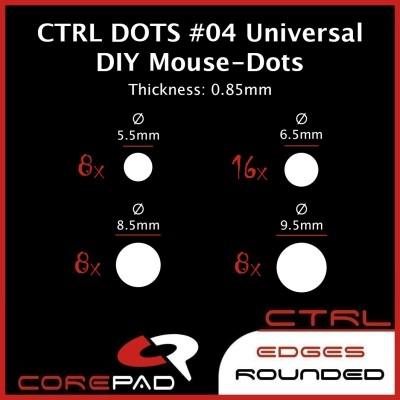Corepad CTRL DOTS Universal PTFE Gaming Mouse Feet / Mouse Skate (Control)