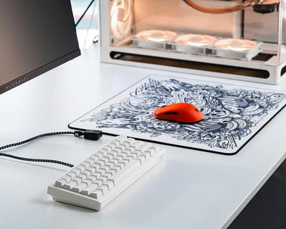 Wraith Dual Output Braided Cable 8k USB Type A to C Mechanical Keyboard / Mouse Kabel Wire