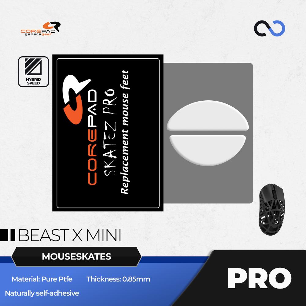 Corepad PRO WLMouse Beast X Mini PTFE Mouse Feet / Mouse Skate for Cloth Mouse pad (Speed-Hybrid)